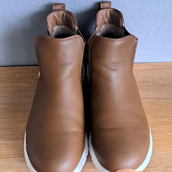 KURU FLEX Astra Womens 9.5 Brown Leather Chelsea Boots Comfort Arch Support - Picture 9 of 10